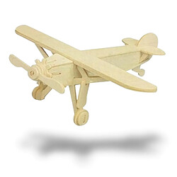 Totalcadeau Puzzle en bois avion 3D avion nostalgique