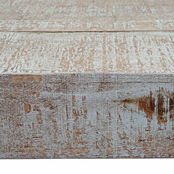 Mendler Table Basse de Salon HWC-A15b, Sapin Bois Massif Rustique 40x120x60cm pas cher