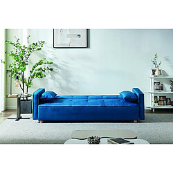 Acheter Concept Usine Canapé scandinave convertible 3 places bleu canard COPENHAGUE