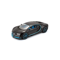 BBURAGO Véhicule de collection en métal Bugatti Chiron noire a l'échelle 1/18eme