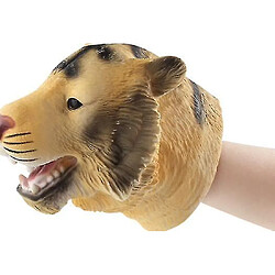 Universal Figures d'animaux sauvages réalistes gants gants gants en caoutchouc tigre de tête d'action de doigt 