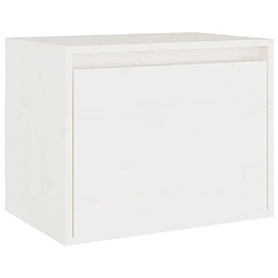 vidaXL Armoire murale Blanc 45x30x35 cm Bois de pin massif