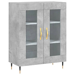 Maison Chic Buffet,Meuble de Rangement,commode pour salon,Cuisine gris béton 69,5x34x90 cm bois d'ingénierie -MN25650