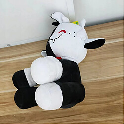 Universal Poupée peluche noir et blanc en tissu milanais 30 cm(Le noir) 