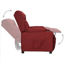 Acheter vidaXL Fauteuil Rouge bordeaux Tissu