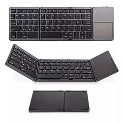 Clavier pliable, clavier ergonomique, clavier avec pavé tactile, clavier portable sans fil pour ordinateurs portables, tablettes et téléphones