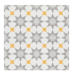 Pegane 4 Carreaux de ciment véritable 0,48m2 / Carreaux de ciment artisanaux pour sol et mur Multicolore - l.20 x L.20 cm 