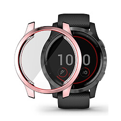 Coque en TPU Tout emballé par galvanoplastie or rose pour votre Garmin Venu 2S 40mm/Vivoactive 4S 40mm