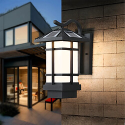 Universal Applique murale de couloir communautaire lumière de balcon communautaire extérieure rétro chinois IP65 lumière murale de cour à LED solaire