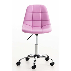 Non Chaise de bureau en simili cuir Emil