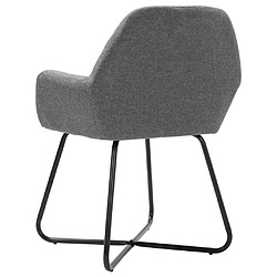 Maison Chic Lot de 6 Chaises à manger | Chaise de salle à manger cuisine gris foncé tissu -GKD48683 pas cher