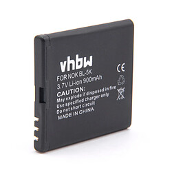 vhbw Batterie remplacement pour Nokia BL-5K pour smartphone (700mAh, 3,7V, Li-ion) 