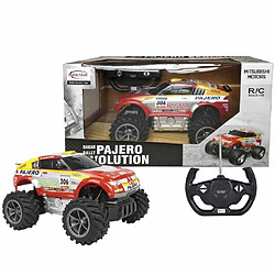 Rastar Voiture radiocommandée Mitsubishi Pajero Evo 1:18 Rouge 20100 