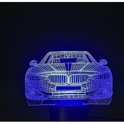 Avis Universal Lampe 3D Voiture Lumière LED Illusion d'Optique Lampe 7 Changement de Couleur Lampe de Table Touch Enfance Anniversaire(Coloré)