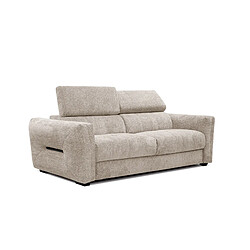 Courtois Laville Canapé droit XXL Calvera 3 places tissu beige