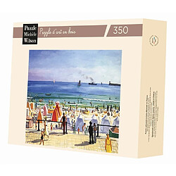 Puzzle Michele Wilson Puzzle d'art en bois 350 pièces : La plage des sables d'Olonne, Albert Marquet