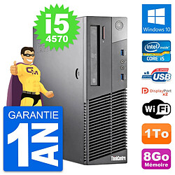 PC Lenovo ThinkCentre M93p SFF Intel i5-4570 RAM 8Go Disque 1To Windows 10 Wifi · Occasion 