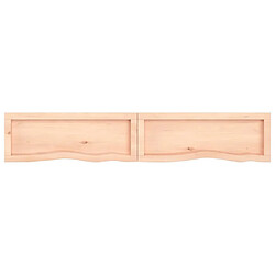 Acheter vidaXL Étagère murale 160x30x(2-6) cm bois de chêne massif non traité