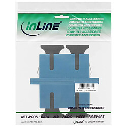 Avis LWL accouplement, InLine®, Duplex SC/SC, single mode, bleu, manche en céramique