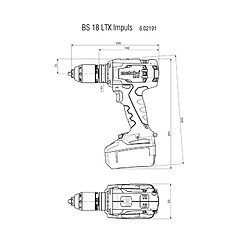 Acheter Perceusevisseuse sans fil Metabo BS 18 LTX Impuls 18 V sans batterie ni chargeur coffret Metaloc