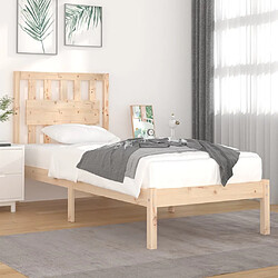 vidaXL Cadre de lit sans matelas bois massif 100x200 cm