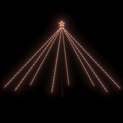 vidaXL Lumières d'arbre de Noël Int/Ext 576 LED colorées 3,6 m