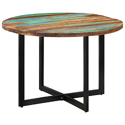 vidaXL Table à manger 110x75 cm Bois massif de récupération 