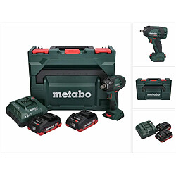 Metabo SSW 18 LTX 300 BL Visseuse à chocs sans fil 18V ( 602395800 ) 300Nm 1/2" Brushless + 2x Batteries 4,0Ah + Chargeur + Coffret de transport