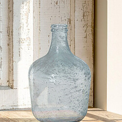 Vase en Verre Recyclé Alexandra House Living Blanc Verre 18 x 30 cm 4 L