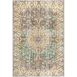 Vidal Tapis de laine 295x201 jaune Ultra Vintage