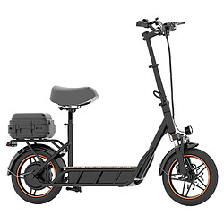 Scooter électrique Kukirin C1 Pro Pneu pneumatique large de 14 pouces Moteur 500 W Batterie 48 V 25 Ah Portée 100 km Pliage en un clic, pédale en bois massif, clignotant Scooter électrique Kukirin C1 Pro Pneu pneumatique large de 14 pouces Moteur 500 W Batterie 48 V 25 Ah Portée 100 km Pliage en un clic, pédale en bois massif, clignotant, avec siège, avec panier