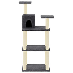 Avis Arbre à chat avec griffoirs,niche pour chat en sisal Gris foncé 119 cm -MN62483