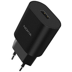 Chargeur Mural USB 5W Officiel Nokia CH-51E Charge Rapide Design Compact Noir