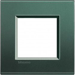 Plaque de finition 1 poste - Livinglight Silk - Vert - LNA4802PK - BTicino