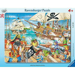 Ludendo Puzzle Cadre 36 Pièces Ravensburger - L'attaque des pirates 