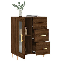 Acheter Maison Chic Buffet,Meuble de Rangement,commode pour salon,Cuisine chêne marron 69,5x34x90 cm bois d'ingénierie -MN55756