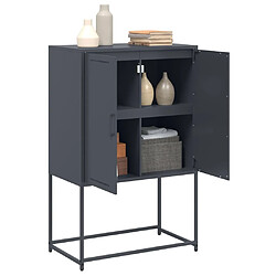 Acheter vidaXL Buffet haut anthracite 68,5x38,5x107 cm acier