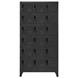 vidaXL Armoire à casiers Anthracite 90x40x180 cm Acier