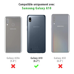 Evetane Coque Samsung Galaxy A10 360 intégrale avant arrière transparente