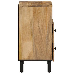 Avis Maison Chic Table de chevet, Table de Nuit, Meuble de Rangement 50x33x60 cm bois de manguier massif