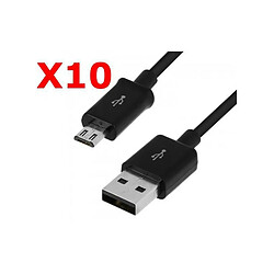 Little Boutik X10 Cable Usb Micro Usb Noir Pour Samsung Sony LG Wiko Huawei HTC Nokia Asus Archos Honor TEENO X10 Couleur