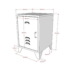 Acheter VIPACK Lit et chevet 90x200 vert Bronxx