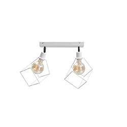 Lumière Plafonnier Ruben Twin Blanc, 53cm, 2x E27