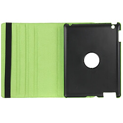 Acheter Wewoo Smart Cover vert pour nouvel iPad 3 Étui en cuir pivotant de 360 degrés avec fonction de veille / réveil et support