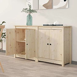 Maison Chic Ensemble de 2 Buffets,commode,console pour rangement 70x35x80 cm Bois massif de pin -MN80309