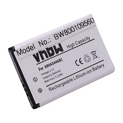 vhbw Li-Ion batterie 900mAh (3.7V) pour Smartphone Telefon Samsung SGH-B508, SGH-B520, SGH-C120, SGH-C128 comme AB043446B, AB043446L, BST3108BC. 