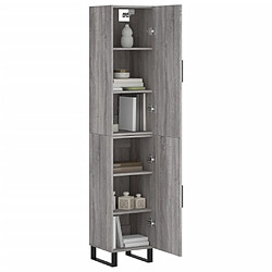 Avis Maison Chic Buffet,Meuble de Rangement,commode pour salon,Cuisine Sonoma gris 34,5x34x180 cm Bois d'ingénierie -MN73462