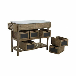 Aubry Gaspard Console en bois et zinc.