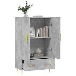 Acheter Maison Chic Buffet,Meuble de Rangement,commode pour salon,Cuisine gris béton 69,5x31x115 cm bois d'ingénierie -MN73833