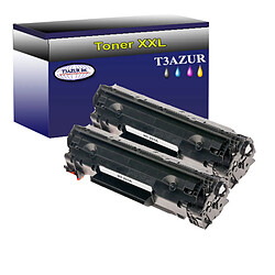 Lot de 2 Toners compatibles HP LaserJet Pro M201dw, M201n - 1 500p - T3AZUR